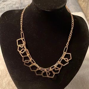 Versona gold coloured necklace with octagons NWT